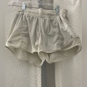 White Lululemon shorts